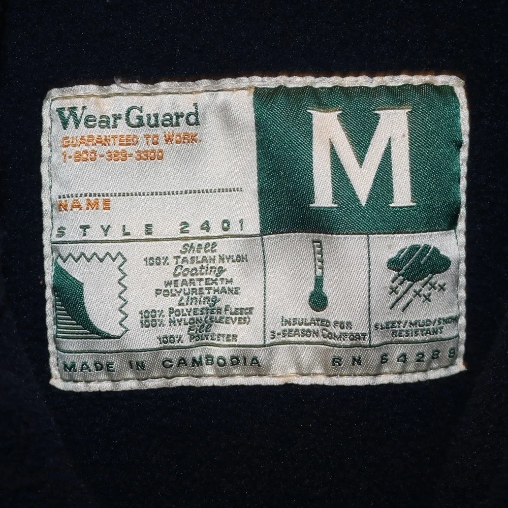 Mens WearGuard Medium VTG sleet and snow Bomber style - Picture 3 of 9